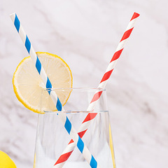 Paper Straw Disposable Colored Decor Bar Party Beverage Coffee Paper Straw 25 Pieces Set