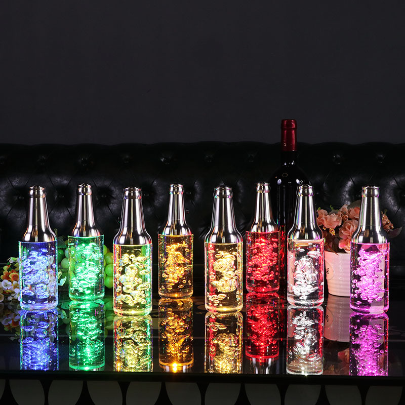 LED creativo pantalla táctil lámpara de mesa bar claro bar comedor bar Mesa lámpara KTV discoteca bar atmósfera decorativa lámpara de vino botella lámpara