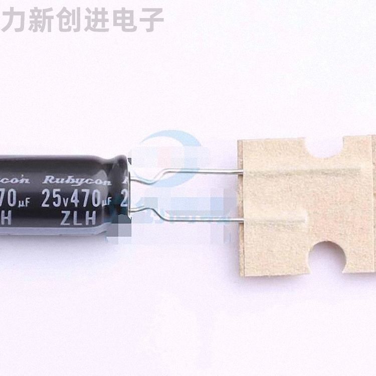 25ZLH470MEFCTA8X16描述470uF 25V电解电容器
