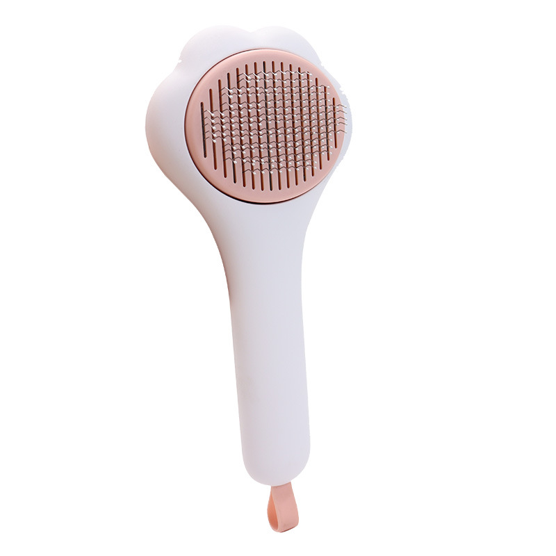 Pet aguja peine perro depilación artefacto depilación automática pelo flotante auto-limpieza peine gato peine cepillo suministros al por mayor