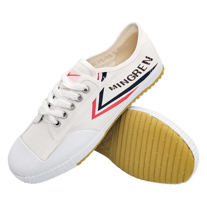 Double Star track shoes canvas tendon bottom running shoes men's and women's training shoes high school entrance examination sports examination shoes sports white shoes
