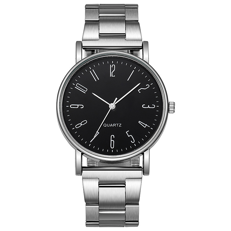 Comercio exterior venta caliente popular regalo de los hombres moda correa de acero reloj de cuarzo de los hombres al por mayor reloj de los hombres comercio exterior