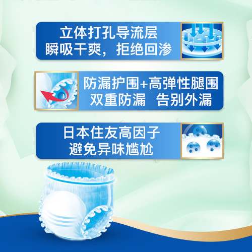 Anerkang Shurou Anxin adult pull-up pants high absorbency night use soft skin-friendly underwear style diapers