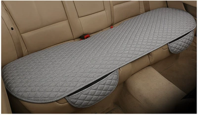 Seat cushion, seat cover Sheet, Backless Seat Cushion, Three-Piece - rear-single-gray