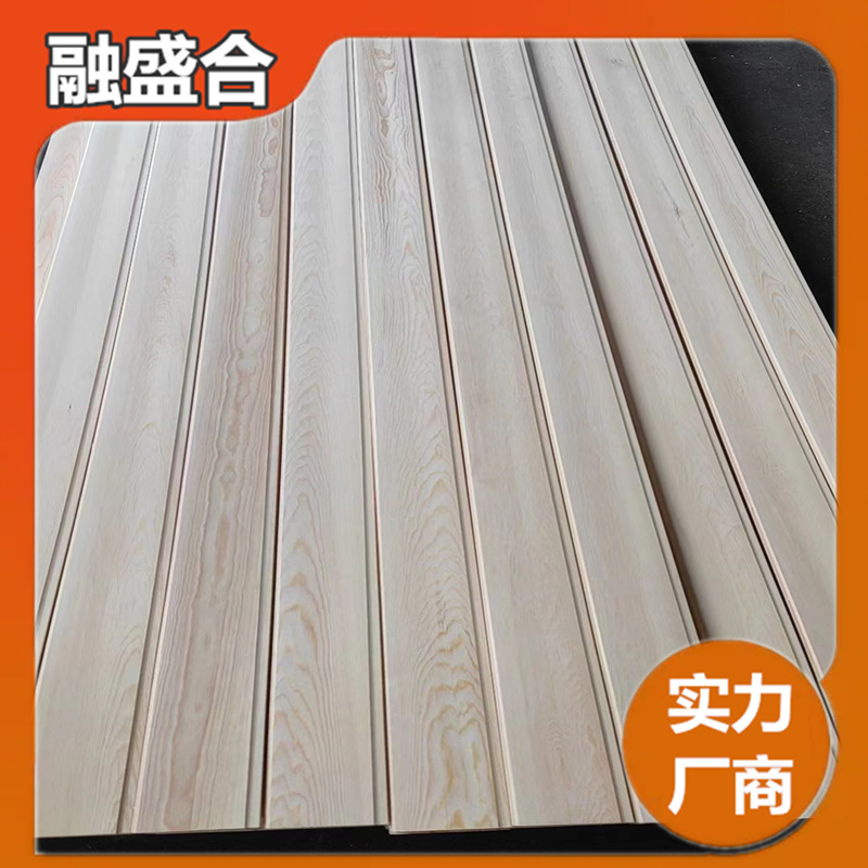 吊顶云杉免漆扣板 云杉实木免漆板 云杉木质吊顶隔墙板防腐木板