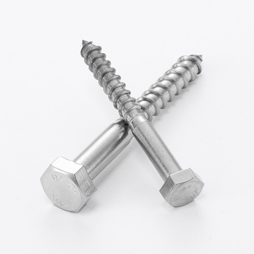 Austrian Exhibition 304 stainless steel hexagonal self-tapping screw with DIN571 hexagonal head wood screw bolt M5/M8~M12