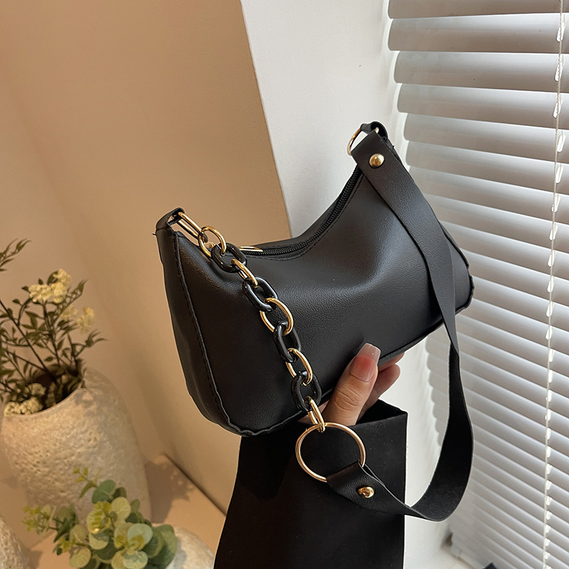 French Style Women's Chain Shoulder Bag Elegant Small Handbag_voghion.com
