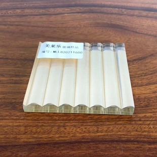 Manufacturers Supply Art Background Wall Clip Glue Glass Gold Yellow Corrugated Clip Mirror Bottom Glass Processing Guangzhou