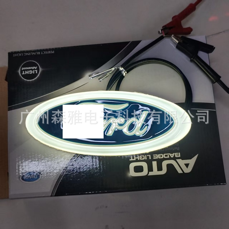 Suitable for Ford F-150 Grille Emblem Tail Emblem Adventure Grille Crystal Emblem 9inch Car Emblem Light