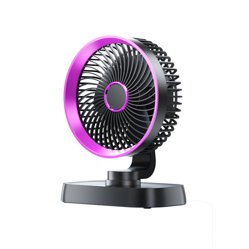 New usb desktop fan air circulation fan small mini desktop silent dormitory bedroom charging small fan 5