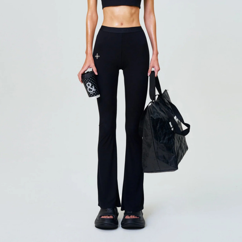 SMFKHug Embrace High-Waist Sports Flared Pants Thin Slim-Fit Retro Leggings SMFKHug Embrace High-Waist Sports Flared Pants Thin Slim-Fit Retro Leggings