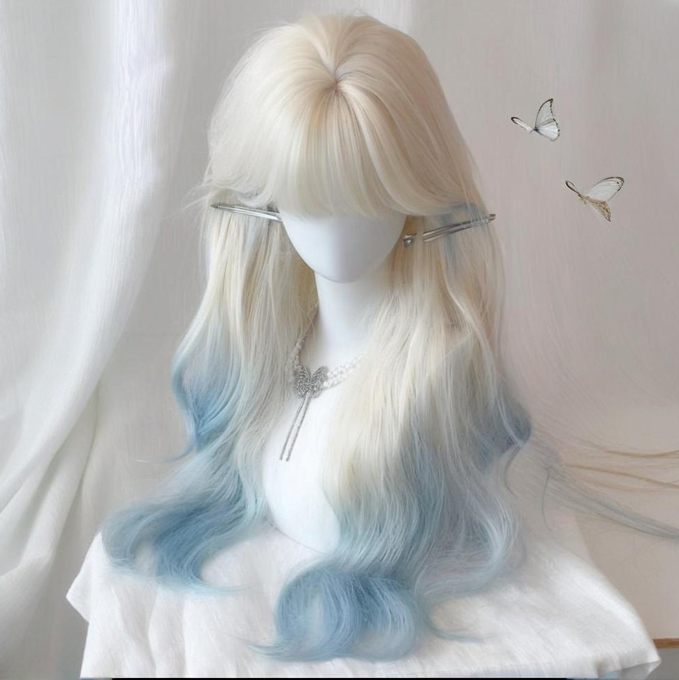 65cm big wave [platinum gradient blue]