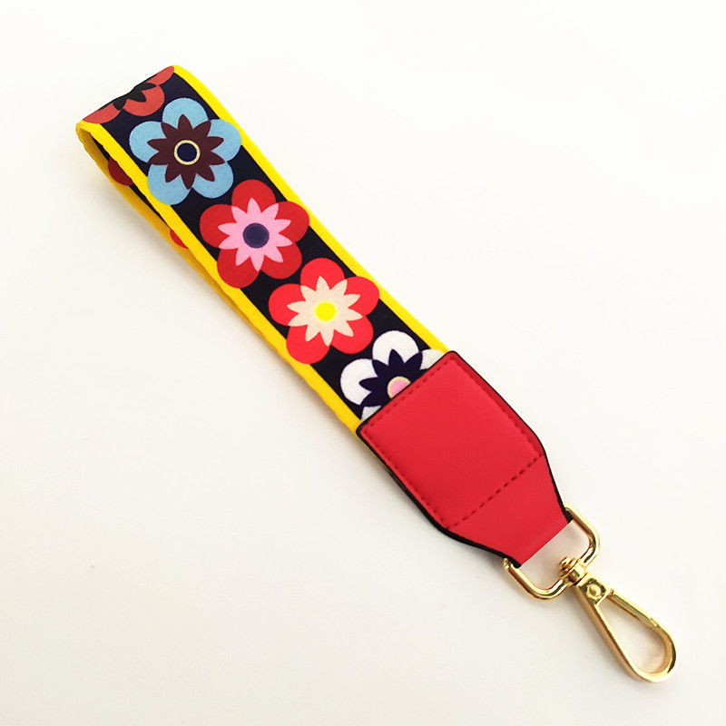 New Colorful Flowers Hand Strap Wrist Strap Decorative Band Accessory Strap Short Hand Bag Small Bag Clutch Belt display picture 3