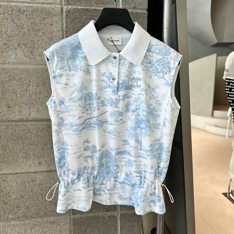 New Korean women's golf vest, summer thin casual sports versatile comfortable stylish top New Korean women's golf vest, summer thin casual sports versatile comfortable stylish top