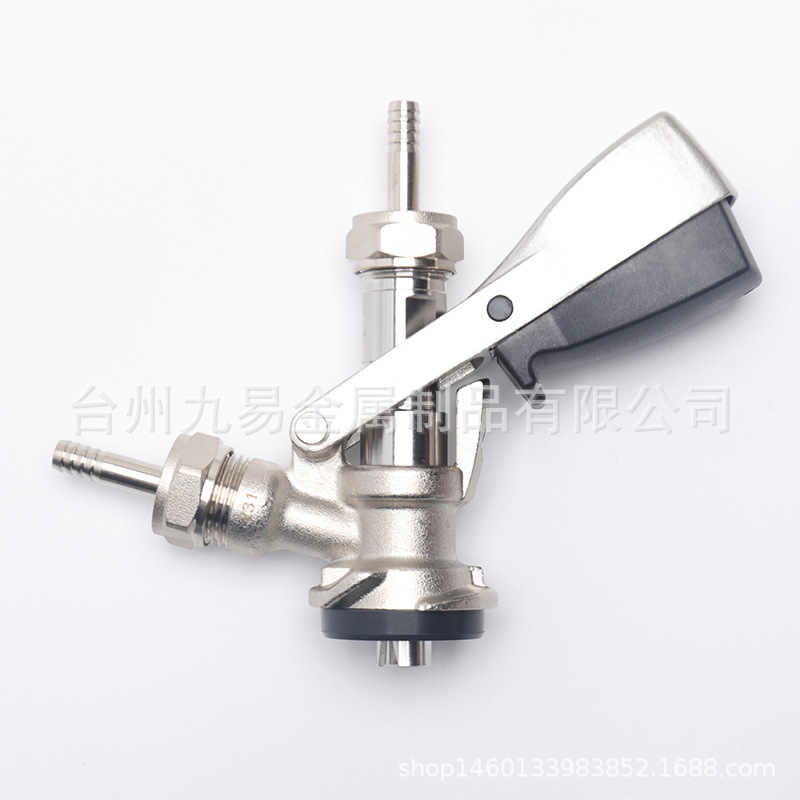 厂家直供 S型啤酒阀 带排气阀 黄铜不锈钢 啤酒过滤分配器 耦合器