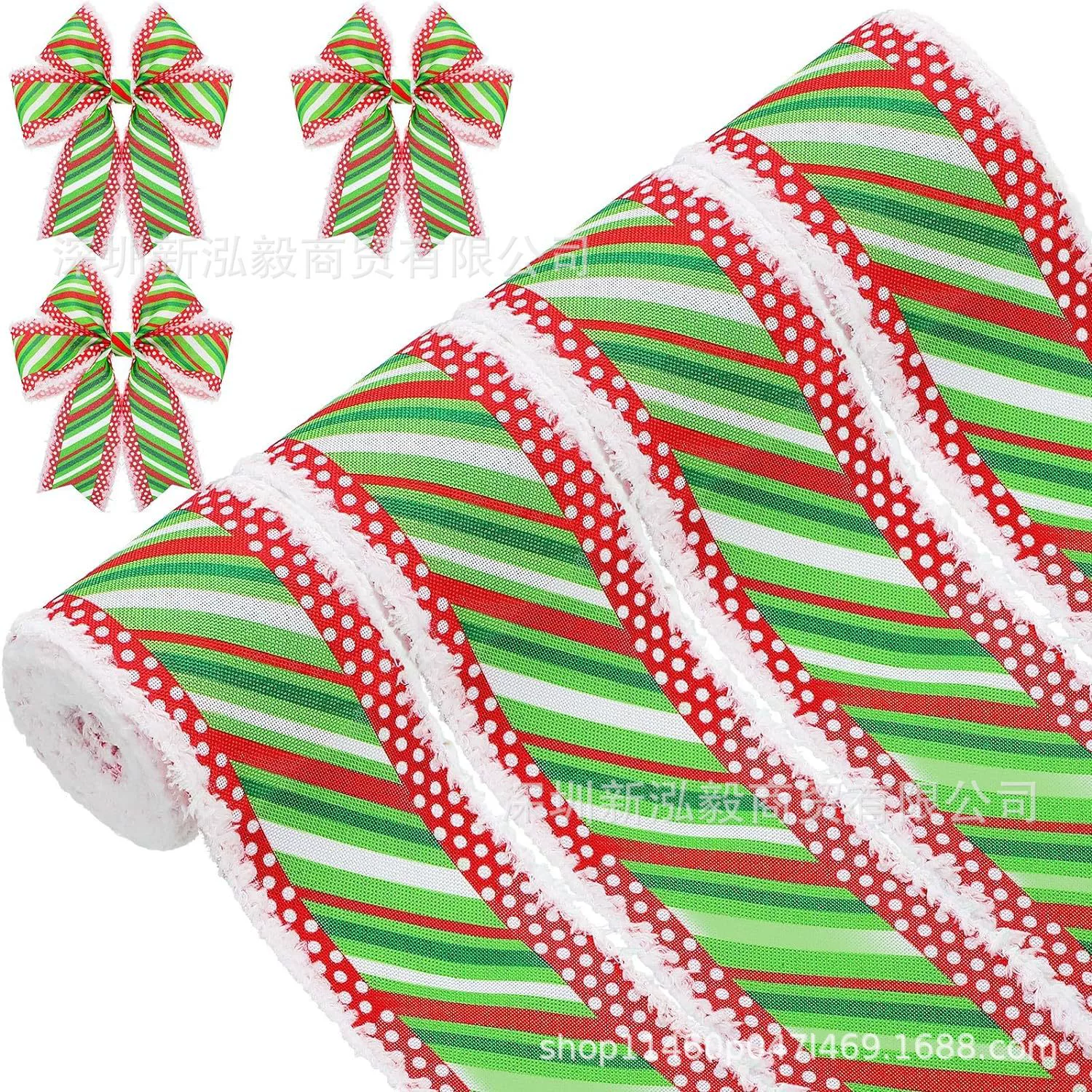 Рождественская лента белый грубый край Рождественская елка Бант гирлянда DIY лента Подарочная упаковка лента