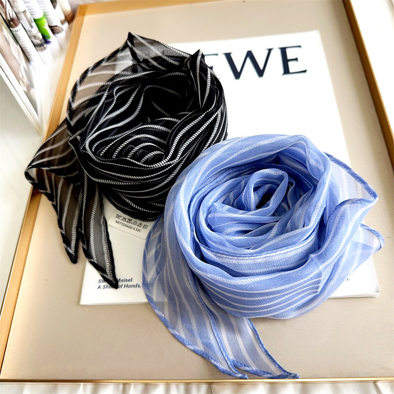 Summer thin silk fashionable elegant scarf
