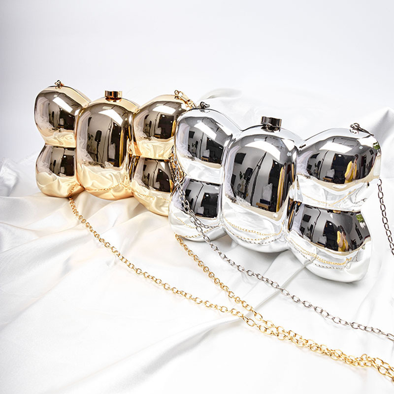 Bolsa de cena de moda de comercio exterior transfronterizo bolsa acrílica damas bolso de arco bolso de mano de boda bolso de hombro