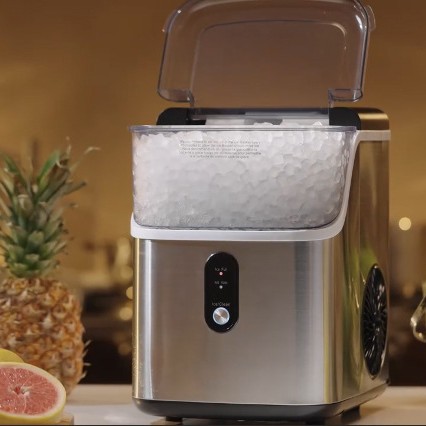 Pequeña máquina de hielo de extrusión transfronteriza el hogar mastica partículas de hielo el comercio exterior de hielo irregular máquina automática de hielo