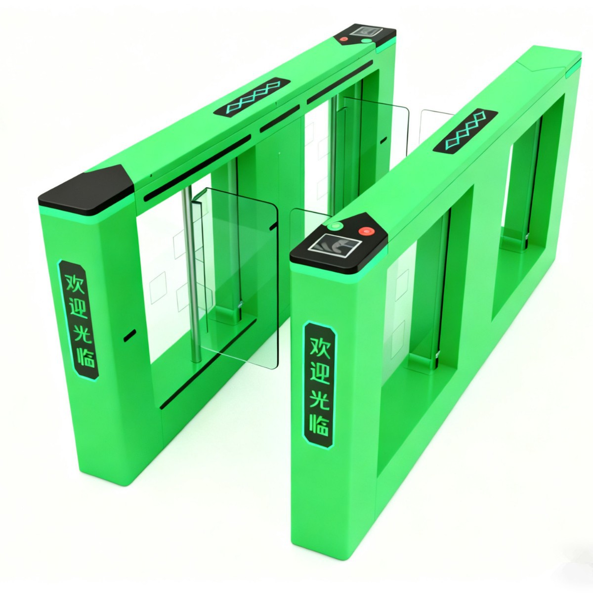 写字楼大厦速通门AB门人行通道闸高端摆闸人脸识别刷卡防撞考勤门