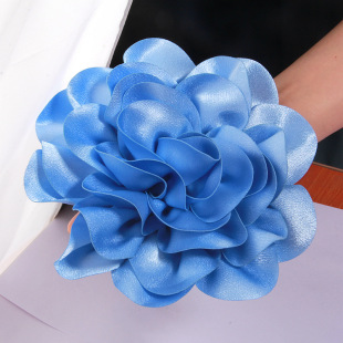 Colorful Ethnic Style Headwear Dopamine Style Tie Dye Brooch Duckbill Clip 20cm Big Peony Flower Girl's Heart Hairpin