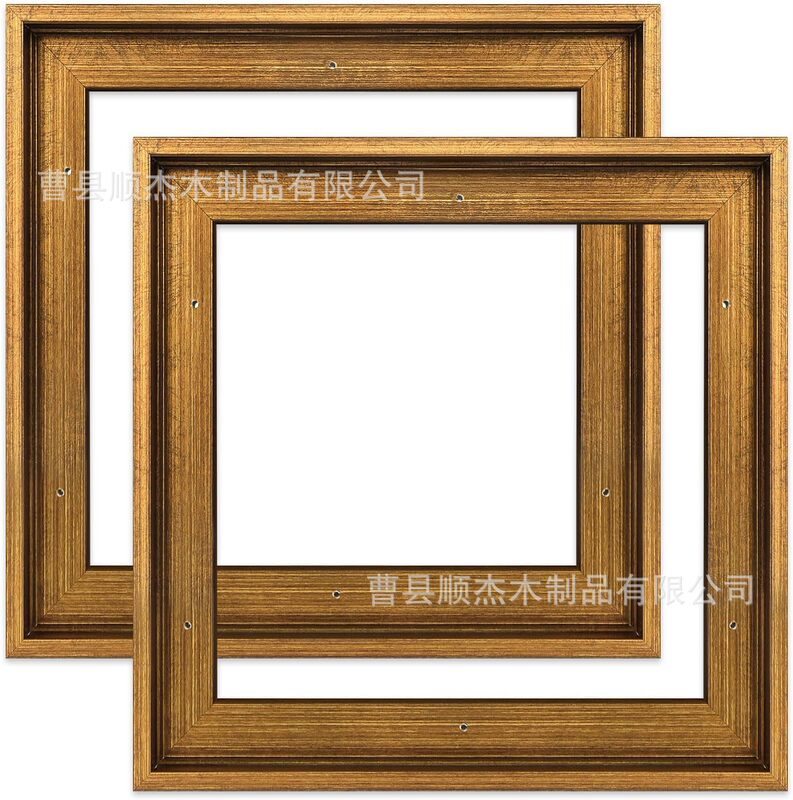 Wooden Framed Basket Wall Oil Painting Frame Creative Entrance Photo Frame Large Solid Wood Decorative Exhibition Picture Frame