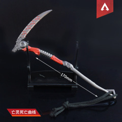 APEX Legends Game Peripheral Necropolis Heritage Death Curve Scythe Weapon Model Alloy 17cm Static