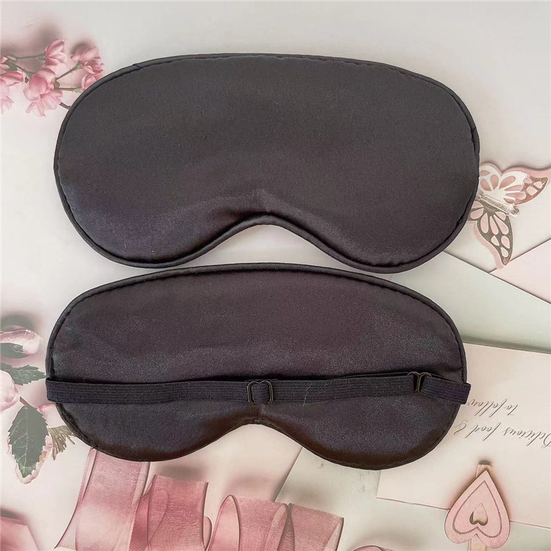 Máscara de ojo de seda artificial para niños Máscara de ojo de seda de mora artificial de doble cara Entrenamiento de sombreado de sueño Fábrica en stock al por mayor