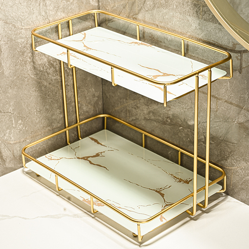 Light luxury bathroom storage rack bathroom toilet toilet toilet…