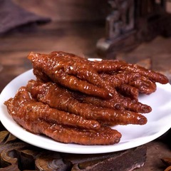 Jiyoang Tiger Skin Chicken Feet Soy Sauce Chicken Feet Famous Chicken Feet Ready-to-Eat Preserved Flavor Vacuum Sealed Snack Food Wholesale