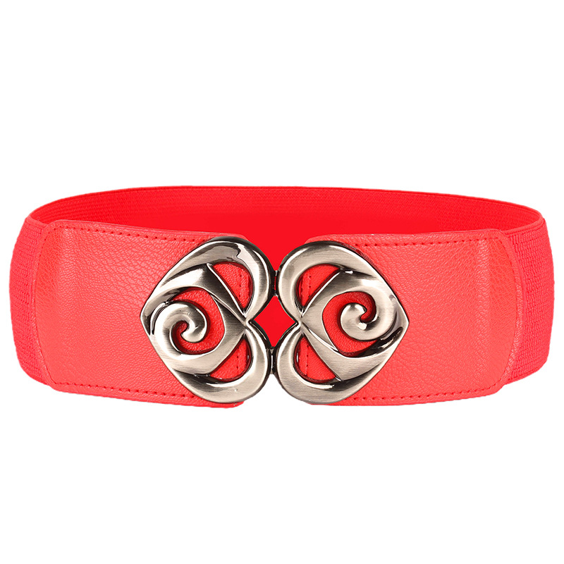 Love Elastischer breiter Bund für Damendekoration, Taillenabdeckungszubehör, vielseitiger Taillenverschluss, modischer und trendiger Damengürtel_voghion.com