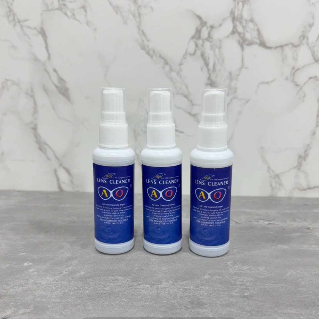 Glasses Cleaning Liquid 50ml English Version Lens Cleaning Agent Cleaning Water Mobile Phone Screen Cleaning Care Solution