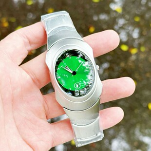 Y2K Watch Special-Shaped Men's Quartz Watch Fashion High-End Oval Ins Niche Design Creative Retro Men's Watch