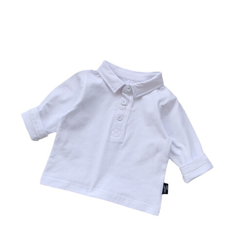 Infant boys and girls t-shirt lapel polo shirt spring and autumn children's long-sleeved tops baby boy cotton bottoming shirt trendy