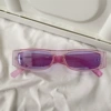 Fully rhinestoned rectangle, purple
