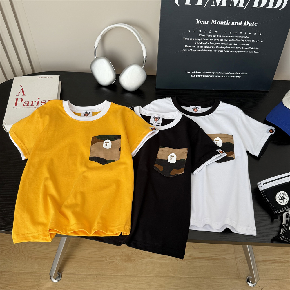 Summer fashionable design cotton T-shirt for boys