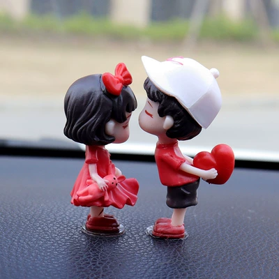 Ornaments Women, Car ornaments - love-couple-with-4-pieces-of-non-trace-glue