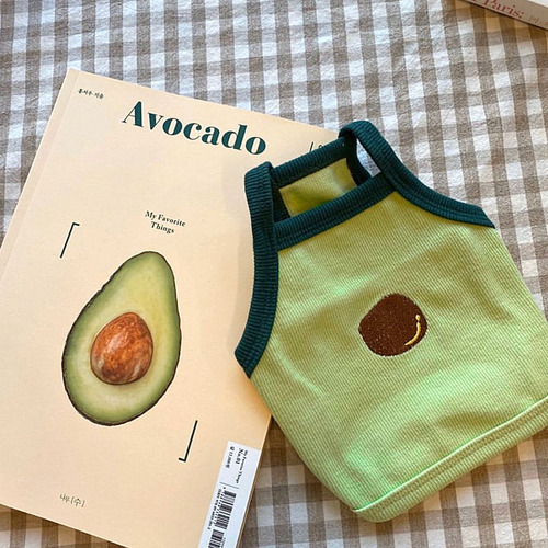 Avocado sling puppy clothes summer thin Teddy pet panda small puppy spring and summer vest