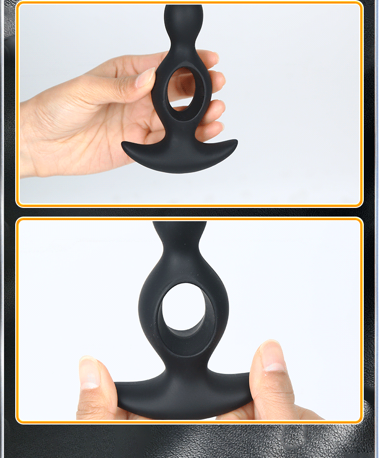 Remote-Control Vibrating Anal Plug Prostate Massager with Hollow Gourd Design — detail image 14