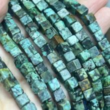 ������ ��Ȼʯ�^ 6X6mm ���淽�������� Stone Beads �s380MM/