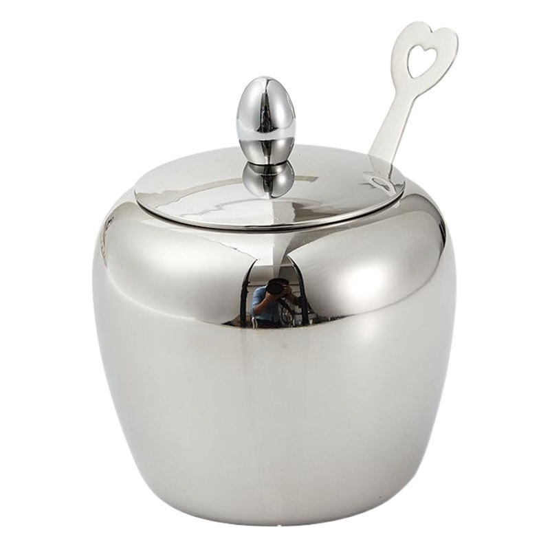 304 condimento de acero inoxidable tarro condimento tarro sal azúcar tarro utensilios de cocina condimento caja