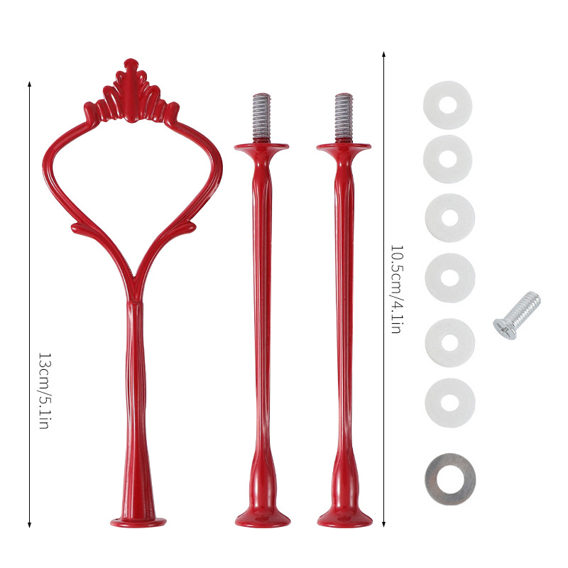 Nueva multi-capa de la Corona amor Ruyi placa estante europeo cumpleaños fiesta tarde té postre pastel placa cadena rack varilla