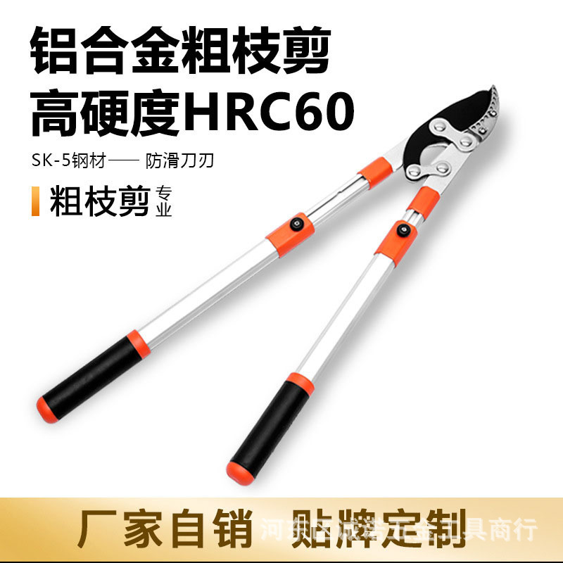 Long handle pruning shear with extended tree shear, thick branch manual heavy daily pruning of flowers and trees sharp new powerful shear
