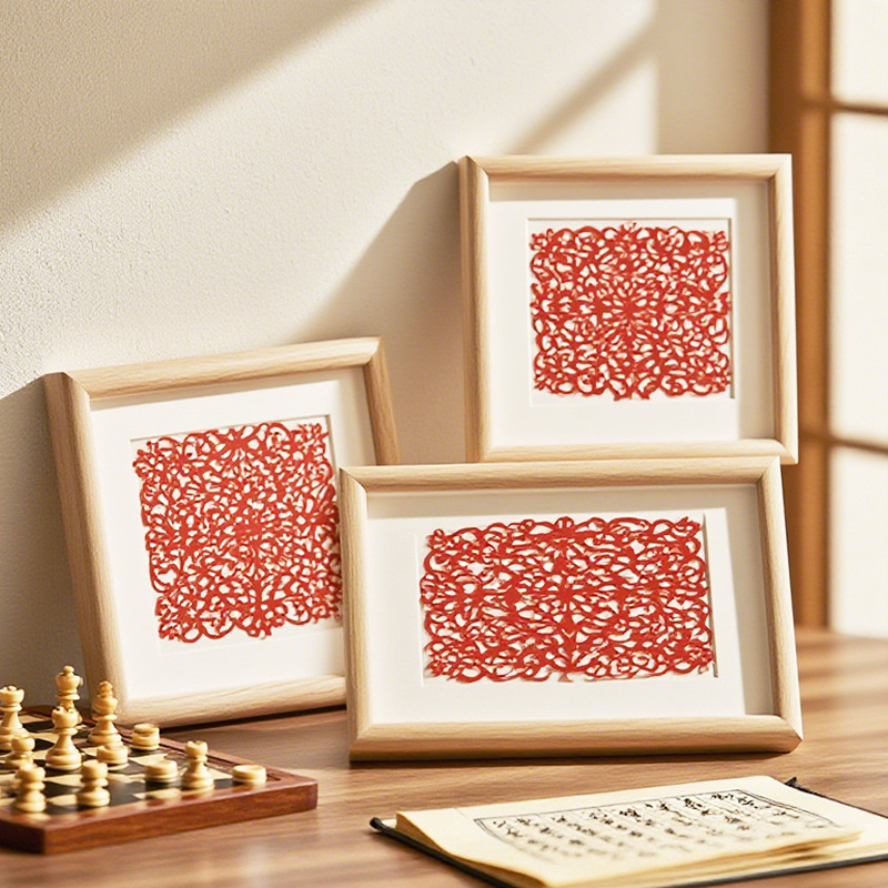 DIY Picture Paper-cut Photo Frame Creative Modern Minimalist Wooden Frame Warm Home Tabletop Display Decoration 3D Picture Frame