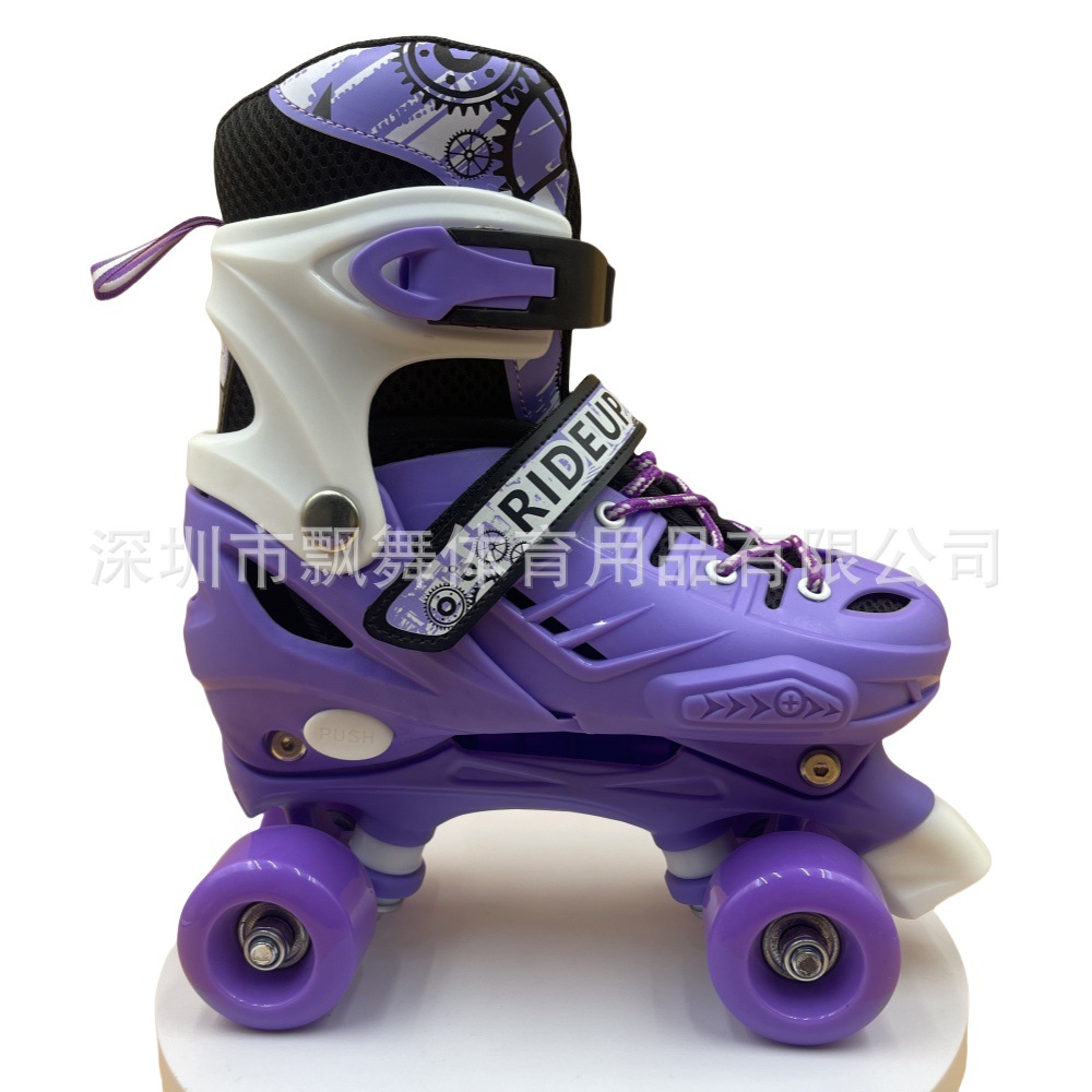 Spot Wholesale Double Row Skates Flash Roller Skates Adult Roller Skates Men's and Women's Kidsren's Roller Shoes Export Cross-Border