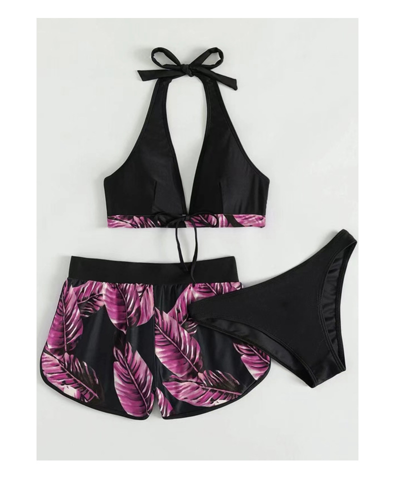 Women's Leaves 3 Piece Set Bikinis display picture 5