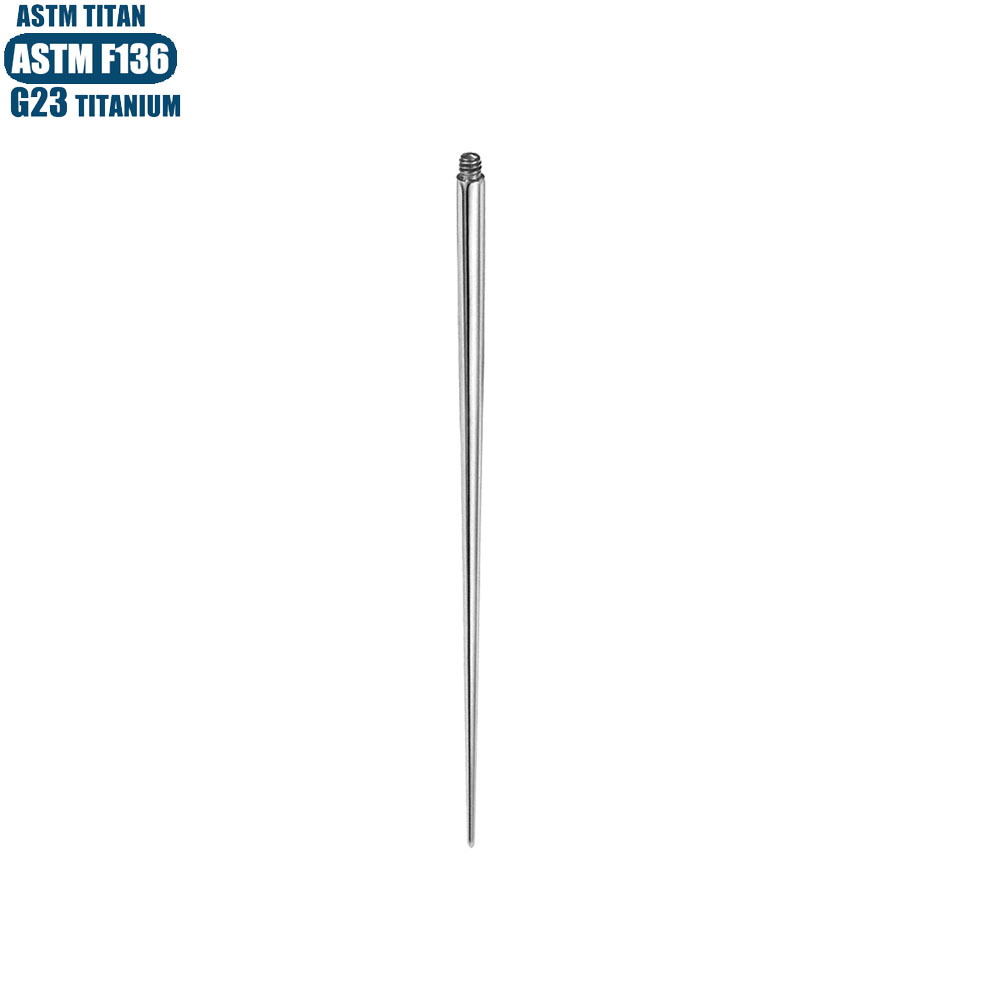F136 Titanium Alloy Piercing Guide Needle - Lip Puncture Tool for Earring Nose Pin Insertion, 1.2x28mm detail image 9