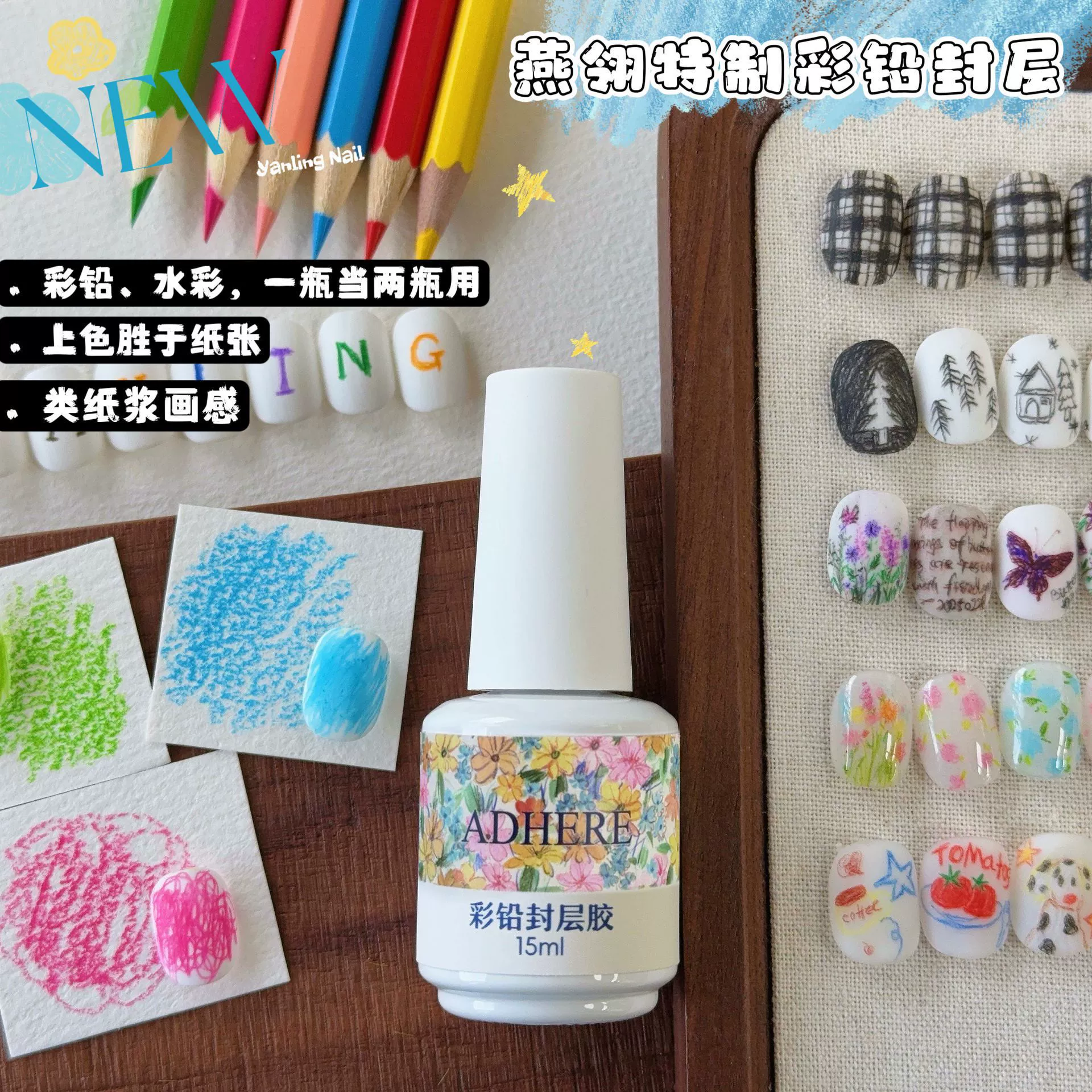 Цветной свинцовый уплотнитель Yanyu Чистка акварельный матовый уплотнитель слой Рисование граффити цветной свинец слой матового уплотнения в бутылках