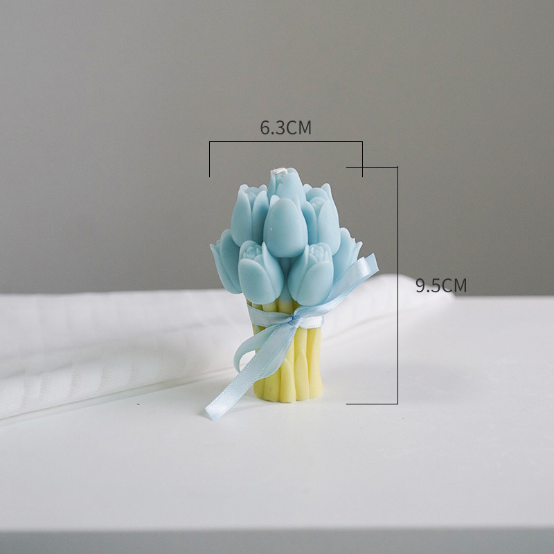 Tulipanes, flores, flores, velas de aromaterapia, velas de atmósfera, regalos de San Valentín, decoraciones de velas de aromaterapia