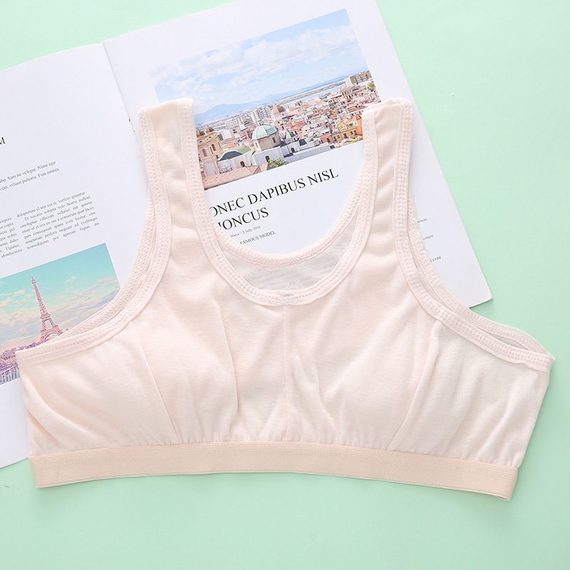 Cotton Bra for Mothers, Middle-Aged and Elderly Women's Underwear, Wireless Padded Vest, Plus-Size Undershirt